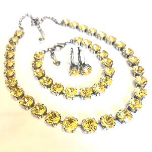 Swarovski Crystal Elements 8mm Light Topaz set NEW